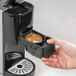 Princess 4-in-1 Multi-Kapsel-Kaffeemaschine 1450W 0,8L Schwarz Silbern -Kaffeegenuss Verkaufsgeschäft 014b666d5661e0896894b3e0b2738682
