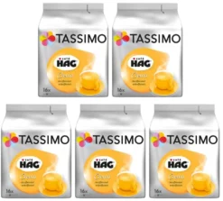 TASSIMO Café HAG Entkoffeiniert 5er Pack T Discs Kaffee Kapseln 5 X 16 Getränke -Kaffeegenuss Verkaufsgeschäft 01b06271e3ee698ea9bce752f83bbd4b