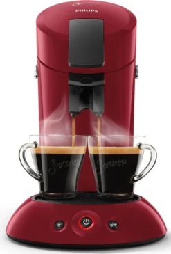 Philips Senseo Kaffeepadmaschine HD 6553/80 Original, Farbe Rot -Kaffeegenuss Verkaufsgeschäft 020a1608f1f94e3bd3c6143dfdba2287