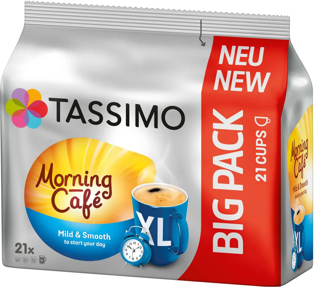 TASSIMO Kapseln Morning Café XL T-Discs Mild & Smooth 5 X 21 - 105 Getränke 4 TASSIMO Kapseln Morning Café XL T-Discs Mild & Smooth 5 X 21 - 105 Getränke – Bild 4