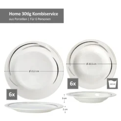 Mambo-Cat Kaffee-Tasse Porzellan-Becher Geschirr-Set Schüssel Bowl-Schale Tafel-Zubehör Suppen-Schälchen Speise-Teller Käse-Wurst Ess-Platte Frühstücks-Buffet Brunch Kuchen-Dessert Home Streifen-Grau Schwarz-Creme Kombi-Service Sechs-Personen -Kaffeegenuss Verkaufsgeschäft 0340c9281ab81c10f11f126e8487123b