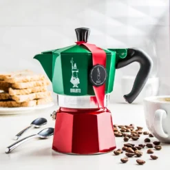 Bialetti - Moka Express Collection Italia (Tricolour), 3-Tassen-Kaffeemaschine, Aluminium -Kaffeegenuss Verkaufsgeschäft 03b48273d4d8a230f22245fe383ed6a6