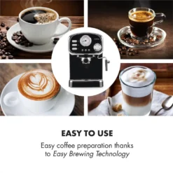 Espressionata Gusto Espressomaschine 1100W 15 Bar Druck Schwarz -Kaffeegenuss Verkaufsgeschäft 04461a461845cdbf78b466554b2e5a1c