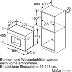 Bosch CTL636EB6 Einbau-Kaffeevollautomat -Kaffeegenuss Verkaufsgeschäft 04ce8426d6485dd7d79257bb0f108148