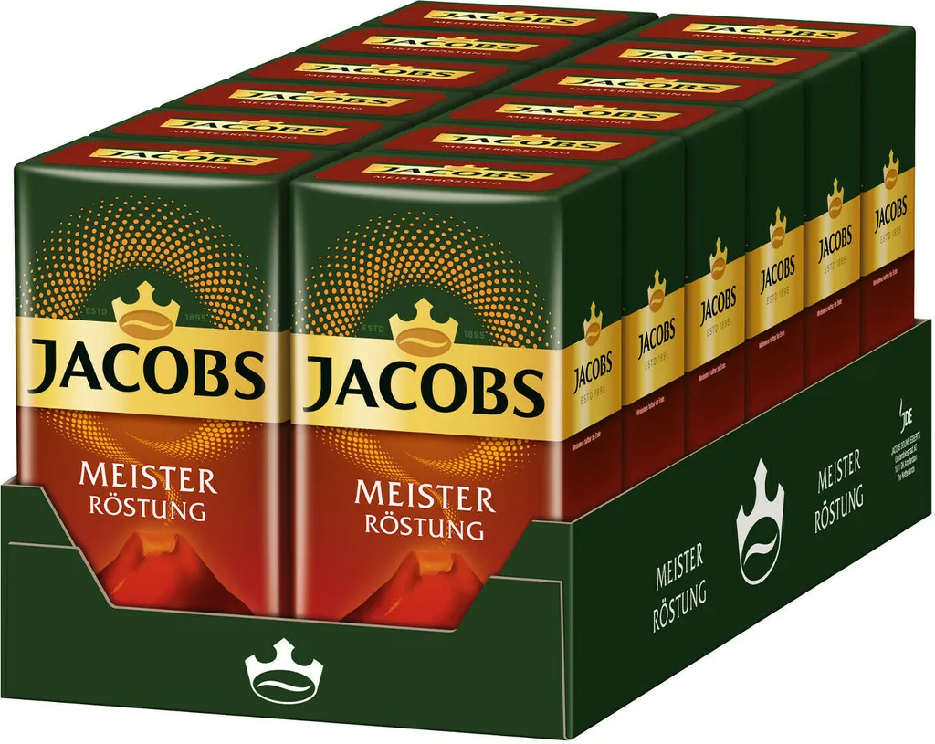 JACOBS Meisterröstung Filterkaffee 12 X 500 G Kaffee Gemahlen 1 JACOBS Meisterröstung Filterkaffee 12 X 500 G Kaffee Gemahlen