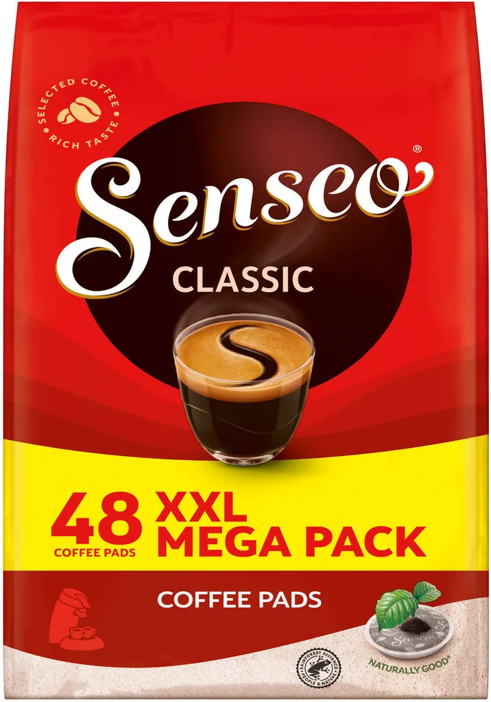 SENSEO Pads Classic Senseopads 4x48 Getränke Kaffeepads XXL Pack + 1 Senseo Dose 2 SENSEO Pads Classic Senseopads 4x48 Getränke Kaffeepads XXL Pack + 1 Senseo Dose – Bild 2