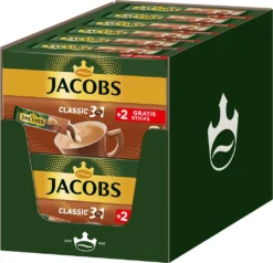 Kaffeegenuss Verkaufsgeschäft 5 JACOBS Löskaffee 3in1 Classic Löslicher Kaffee 12 X 10+2 Sticks Instantkaffee