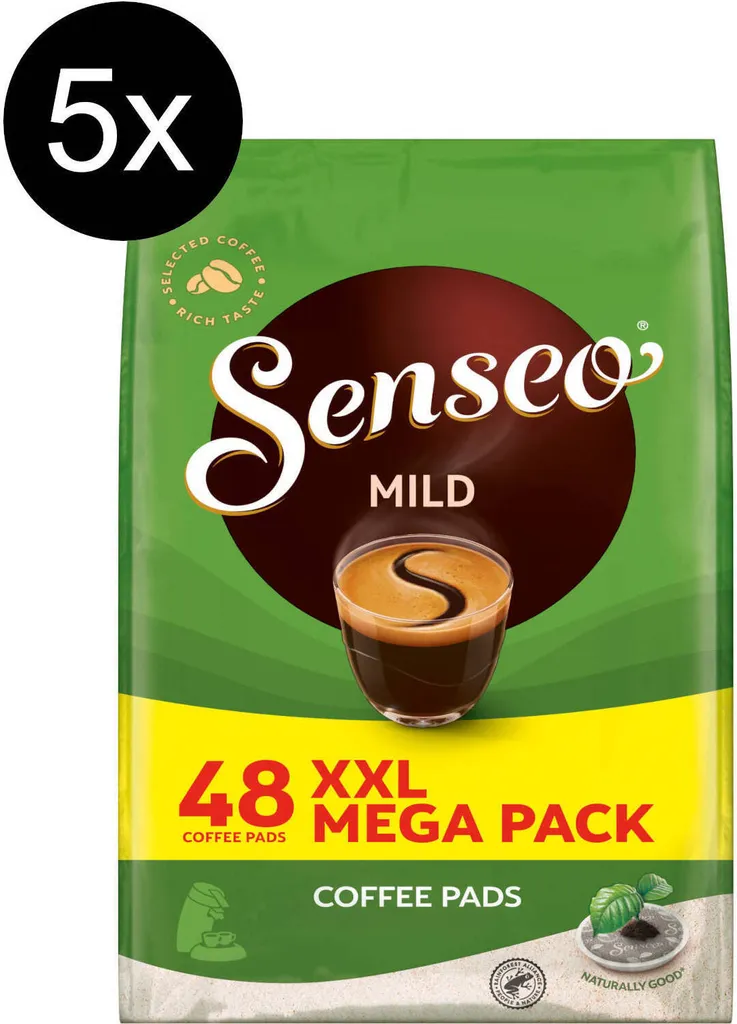 SENSEO Pads Mild Senseopads 240 Getränke Kaffeepads XXL Pack 1 SENSEO Pads Mild Senseopads 240 Getränke Kaffeepads XXL Pack