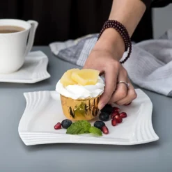 MALACASA, Serie Amparo, 36 Teilig Set Cremeweiß Porzellan Kaffeeservice Dessertteller Kaffeetasse Mit Untertasse -Kaffeegenuss Verkaufsgeschäft 0e945275cdfde157edef1d5dd4015371