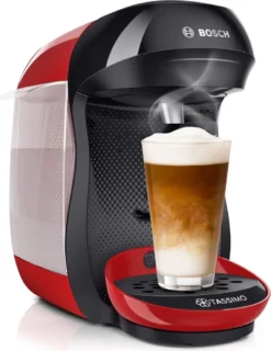 TASSIMO Kaffeekapselmaschine Happy TAS1003, Rot -Kaffeegenuss Verkaufsgeschäft 0eeb990972515f5d3c0577b58c2c4d03