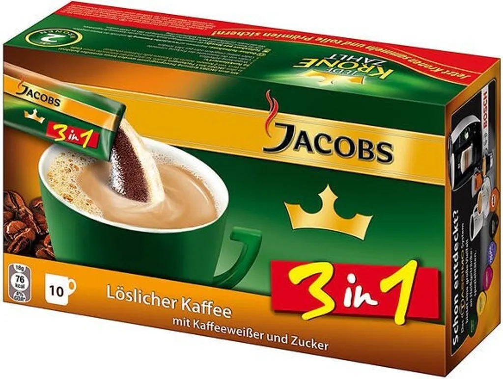 Jacobs Classic 3in1 Sticks | Löslicher Kaffee | 10 Portionen 9 Jacobs Classic 3in1 Sticks | Löslicher Kaffee | 10 Portionen – Bild 9