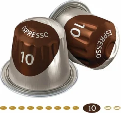 JACOBS Espresso 10 Intenso 200 Nespresso®* Kompatible Kaffeekapseln 10 JACOBS Espresso 10 Intenso 200 Nespresso®* Kompatible Kaffeekapseln -Kaffeegenuss Verkaufsgeschäft 0ff394ca27cc59448f0c0d6d2bf5af8e
