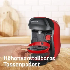 TASSIMO Kaffeekapselmaschine Happy TAS1003, Rot -Kaffeegenuss Verkaufsgeschäft 10b247b255e2dfaa544ac22ba4399172