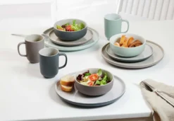 Ritzenhoff & Breker JASPER Kaffeeservice 12-tlg., Geschirrset, Service, Rund, Steinzeug, Grau, 407648 -Kaffeegenuss Verkaufsgeschäft 10edd39e783f01c8a85b3c560eb75ac1