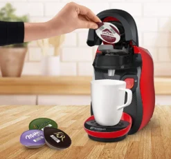 TASSIMO Kaffeekapselmaschine Happy TAS1003, Rot -Kaffeegenuss Verkaufsgeschäft 124767024fedf87e3fc6559152957e4d
