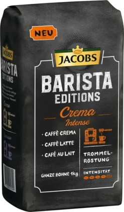 JACOBS Kaffeebohnen Barista Editions Crema Intense 2 X 1kg Ganze Bohnen + 1 Aluminiumdose Im Barista Design 13 JACOBS Kaffeebohnen Barista Editions Crema Intense 2 X 1kg Ganze Bohnen + 1 Aluminiumdose Im Barista Design -Kaffeegenuss Verkaufsgeschäft 128bb6f7db2433f14e6cce4934c50c00