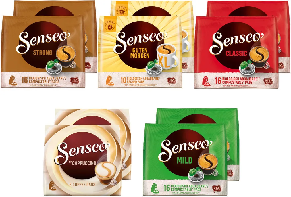 SENSEO Pads Probierbox 5 Sorten Vielfaltspaket Kaffeepads - 132 Getränke 1 SENSEO Pads Probierbox 5 Sorten Vielfaltspaket Kaffeepads - 132 Getränke