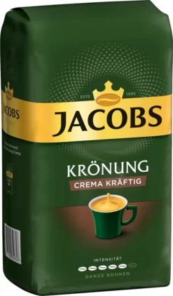 JACOBS Kaffeebohnen Krönung Crema Kräftig 2 X 1kg Ganze Kaffee Bohnen + 1 Aluminium Dose Im Barista-Design -Kaffeegenuss Verkaufsgeschäft 13e74f28c6aef51d5c0ac230d8eb3e15 2