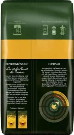 JACOBS Kaffeebohnen Expertenröstung Espresso 3 Kg Ganze Espressobohnen + 1 Jacobs Barista Becher + 1 Dose -Kaffeegenuss Verkaufsgeschäft 14800e9ade06f13670e47790abdf7934