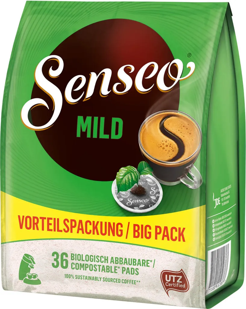 SENSEO Pads Mild UTZ 10 X 36 Kaffeepads Vorratspack - 360 Getränke 4 SENSEO Pads Mild UTZ 10 X 36 Kaffeepads Vorratspack - 360 Getränke – Bild 4