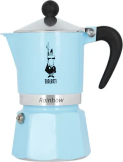 Bialetti Rainbow, Italienische Espresso-Kaffeemaschine, Aluminium, 3 Tassen, Blau 6 Bialetti Rainbow, Italienische Espresso-Kaffeemaschine, Aluminium, 3 Tassen, Blau -Kaffeegenuss Verkaufsgeschäft 174ee72e6530517b7fadd7e18233d78e