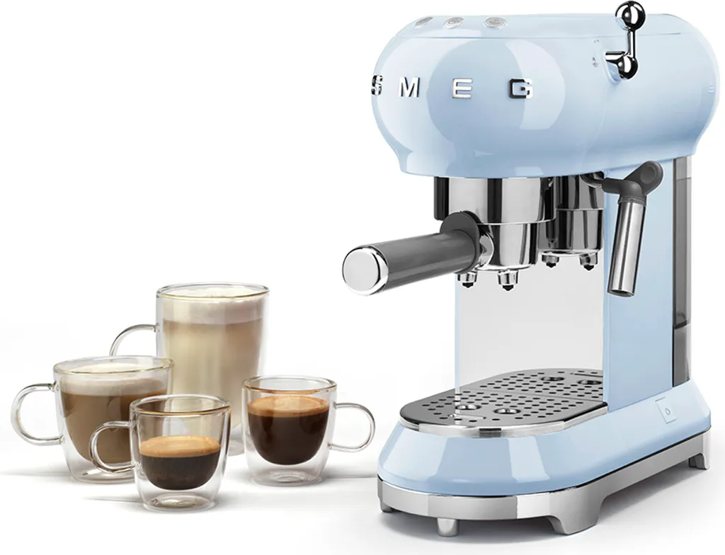 SMEG Espresso Kaffeemaschine Pastell Blau ECF01PBE 4 SMEG Espresso Kaffeemaschine Pastell Blau ECF01PBE – Bild 4