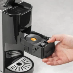 Princess 4-in-1 Multi-Kapsel-Kaffeemaschine 1450W 0,8L Schwarz Silbern -Kaffeegenuss Verkaufsgeschäft 18d8ebc9b81716b434e928e37ed1c06f