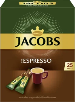 Jacobs Typ Espresso Sticks | Löslicher Kaffee | 25 Portionen -Kaffeegenuss Verkaufsgeschäft 19fb4872d8fcb3f8ccafb8544a66b635