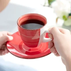 Kaffeeservice Steinzeug, Vancasso BONITA 12 Teiliges Kaffeeset, Cappuccino Tassenset Für 6 Personen, Tassen Und Untertassen -Kaffeegenuss Verkaufsgeschäft 1a6b02dd09e3f0bdf7e99e38de105910