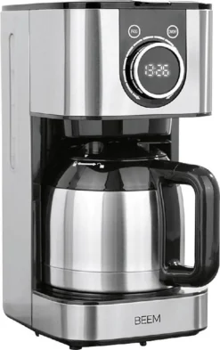BEEM FRESH-AROMA-SWITCH Filterkaffeemaschine - Thermo Edelstahl 1 L Thermoskanne Bedienrad 24h-Timer 800 W Für 4-8 Tassen Kaffeemaschine Timer -Kaffeegenuss Verkaufsgeschäft 1a867a5cbcd0987a986bea6f252ed792