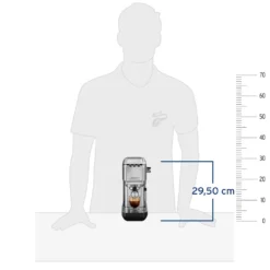 Tchibo Siebträger Espressomaschine „Lapressa“, Mit Doppelauslauf Und Milchaufschäumdüse (15 Bar, 980ml Wassertank), Inkl. Zwei Doppelwandigen Sieben, Für Espresso Und Milchschaum, Edelstahl -Kaffeegenuss Verkaufsgeschäft 1addaa588243da66564cb9aac865d1e5