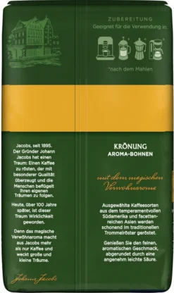 JACOBS Kaffeebohnen Krönung Aroma-Bohnen 6x500g Ganze Kaffee Bohnen Geröstet 7 JACOBS Kaffeebohnen Krönung Aroma-Bohnen 6x500g Ganze Kaffee Bohnen Geröstet -Kaffeegenuss Verkaufsgeschäft 1b01cf06863364f490655b9edf3fc927