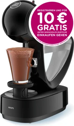 Kaffeegenuss Verkaufsgeschäft 20 Krups Espressomaschine NESCAFÉ® DOLCE GUSTO® Infinissima KP1708, Schwarz