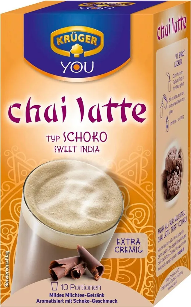 Krüger You Chai Latte Typ Schoko Sweet India Extra Cremig | 10 Portionen 2 Krüger You Chai Latte Typ Schoko Sweet India Extra Cremig | 10 Portionen – Bild 2