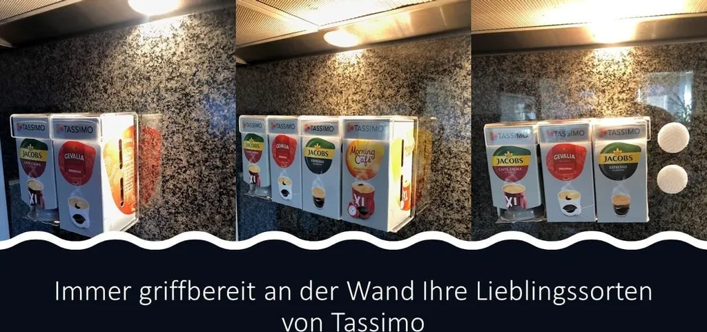Milka Kakaogetränk + Wandhalter Für 2 Tassimo-Karton Einfache Montage Und Einfache Entnahme 3 Milka Kakaogetränk + Wandhalter Für 2 Tassimo-Karton Einfache Montage Und Einfache Entnahme – Bild 3
