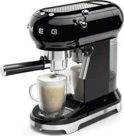 SMEG Espresso Kaffeemaschine Schwarz ECF01BLEU -Kaffeegenuss Verkaufsgeschäft 219ca0c2bc5409ece89461de29d51ebb