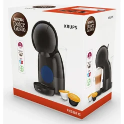 Krups Kaffeekapselmaschinen Nescafe Dolce Gusto Piccolo XS, Farbe:Schwarz/Blau, KP 1A01 -Kaffeegenuss Verkaufsgeschäft 21cea8a2b239d996feaa5f7bbeeb95b4