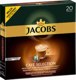 Jacobs Café Selection, Kaffeekapseln, Nespresso Kompatibel, Kaffee, 20 Kapseln á 5.2 G -Kaffeegenuss Verkaufsgeschäft 2402c966776832581f0cc7ea088ff656