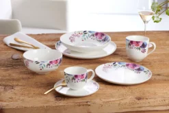 Kaffeeservice 18 Tlg. Skagen Flower