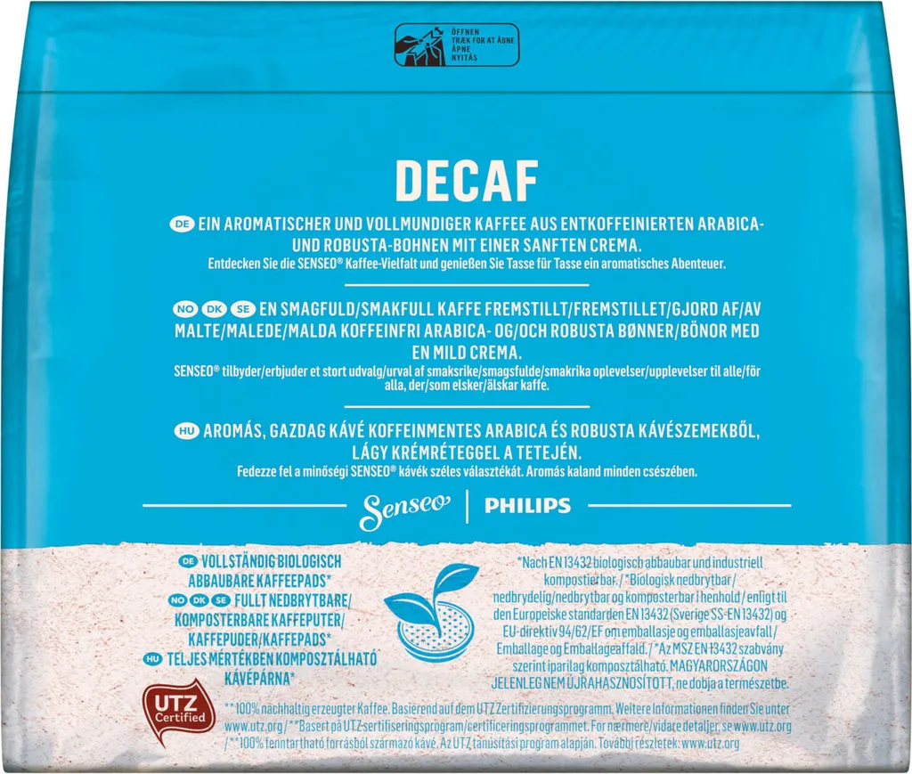SENSEO Pads Decaf Entkoffeiniert Senseopads UTZ 80 Getränke Pads 5 SENSEO Pads Decaf Entkoffeiniert Senseopads UTZ 80 Getränke Pads – Bild 5