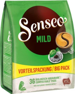 SENSEO Pads Mild UTZ 10 X 36 Kaffeepads Vorratspack - 360 Getränke 9 SENSEO Pads Mild UTZ 10 X 36 Kaffeepads Vorratspack - 360 Getränke -Kaffeegenuss Verkaufsgeschäft 265262ba6cd4b21d40ae4e2d0f885b1b