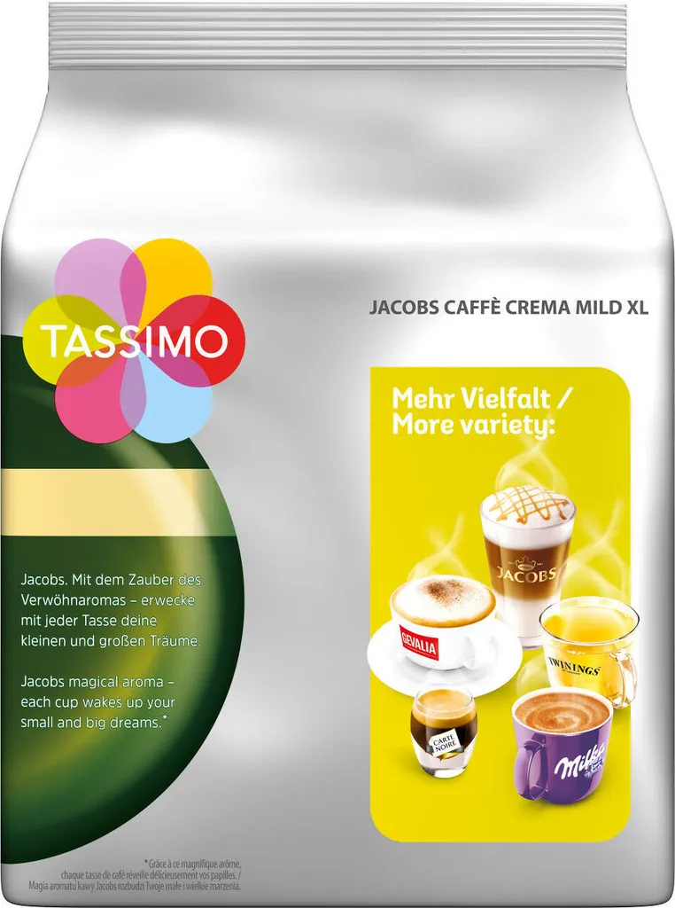 TASSIMO Jacobs Caffè Crema Mild XL 5er Pack T Discs Kaffee Kapseln 5x16 Getränke 3 TASSIMO Jacobs Caffè Crema Mild XL 5er Pack T Discs Kaffee Kapseln 5x16 Getränke – Bild 3