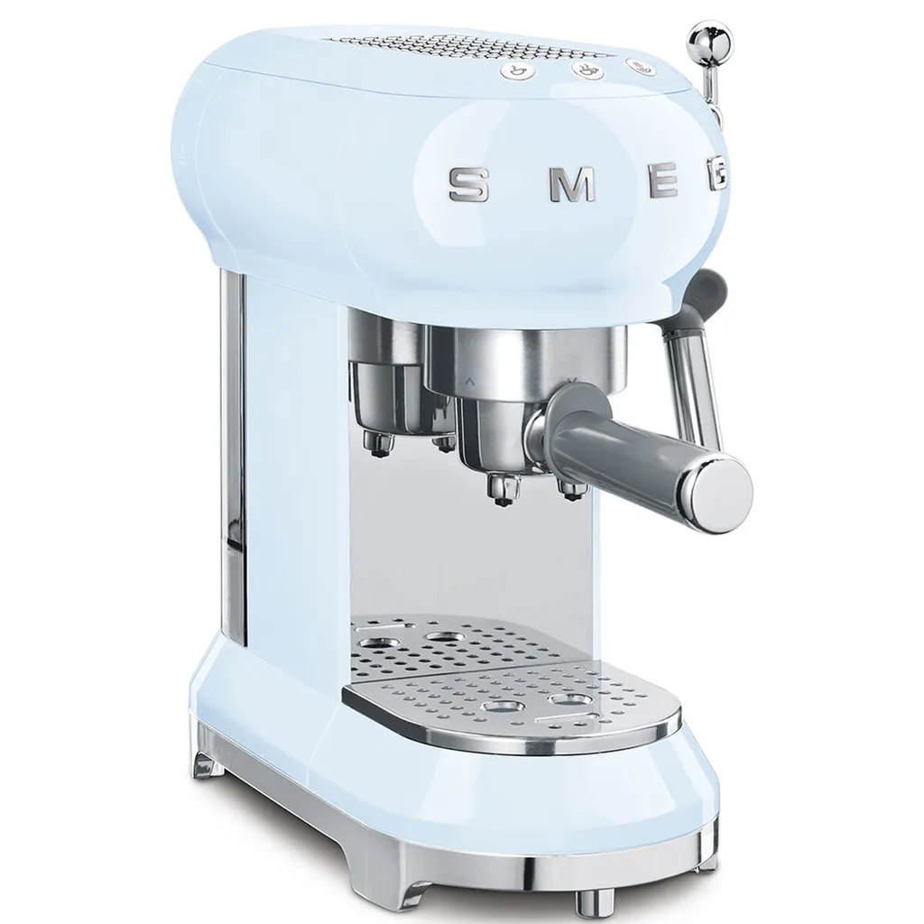 SMEG Espresso Kaffeemaschine Pastell Blau ECF01PBE 2 SMEG Espresso Kaffeemaschine Pastell Blau ECF01PBE – Bild 2
