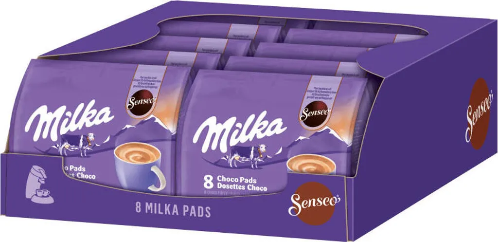 SENSEO Pads Milka Senseopads 80 Getränke Kakaogetränk Kakao-Pads Schoko Softpads 1 SENSEO Pads Milka Senseopads 80 Getränke Kakaogetränk Kakao-Pads Schoko Softpads