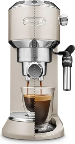 De'Longhi Delonghi Kaffeemaschine Dedica Metallics EC785.BG Pumpendruck 15 Bar, Eingebauter Milchaufschäumer, Manuell, 1300 W, Beige -Kaffeegenuss Verkaufsgeschäft 2eb20ec8c048c26c1dd88e99c6b1c10c
