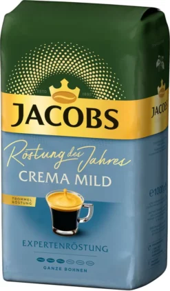 JACOBS Kaffeebohnen Expertenröstung Crema Mild Röstung Des Jahres 2 X 1 Kg + 1 Aluminium Dose Barista Design -Kaffeegenuss Verkaufsgeschäft 300882f3b1a95a96e1b61c177445033e 1