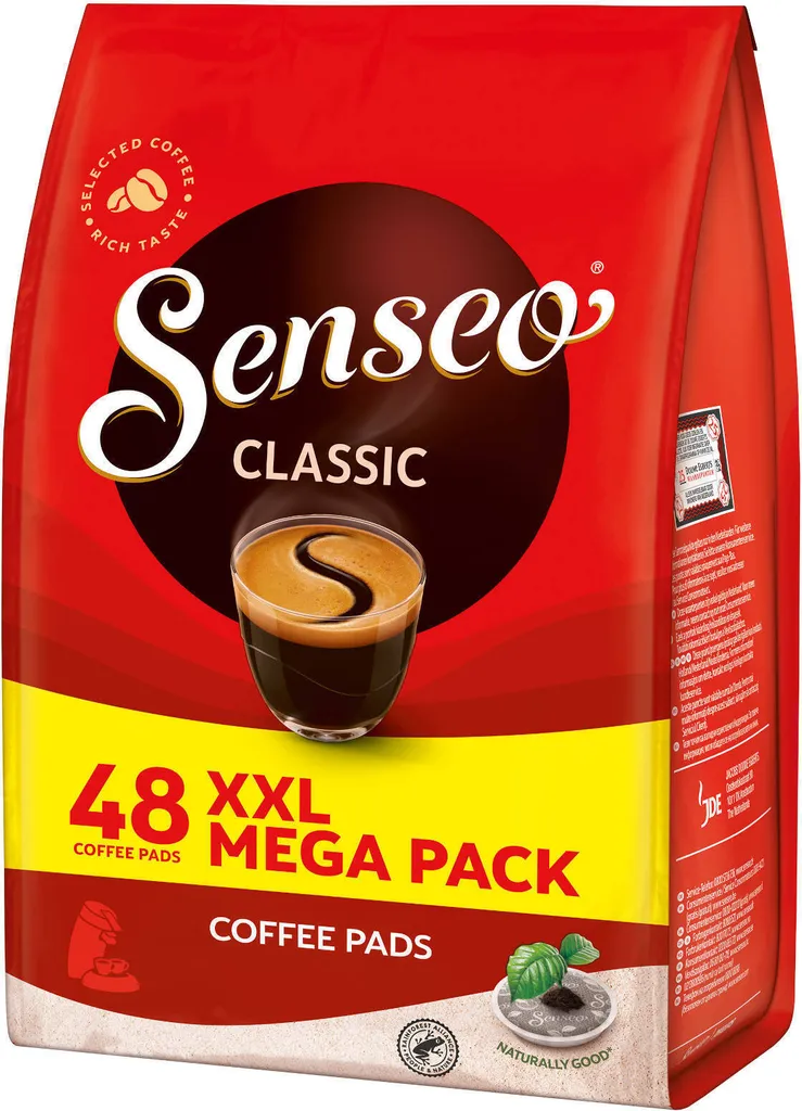 SENSEO Pads Classic Senseopads 4x48 Getränke Kaffeepads XXL Pack + 1 Senseo Dose 4 SENSEO Pads Classic Senseopads 4x48 Getränke Kaffeepads XXL Pack + 1 Senseo Dose – Bild 4