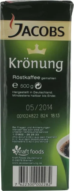 Jacobs Filterkaffee Krönung Entkoffeiniert | Gemahlen | 500g -Kaffeegenuss Verkaufsgeschäft 339ae41bd8a2406a7fd40b8d7eebb343