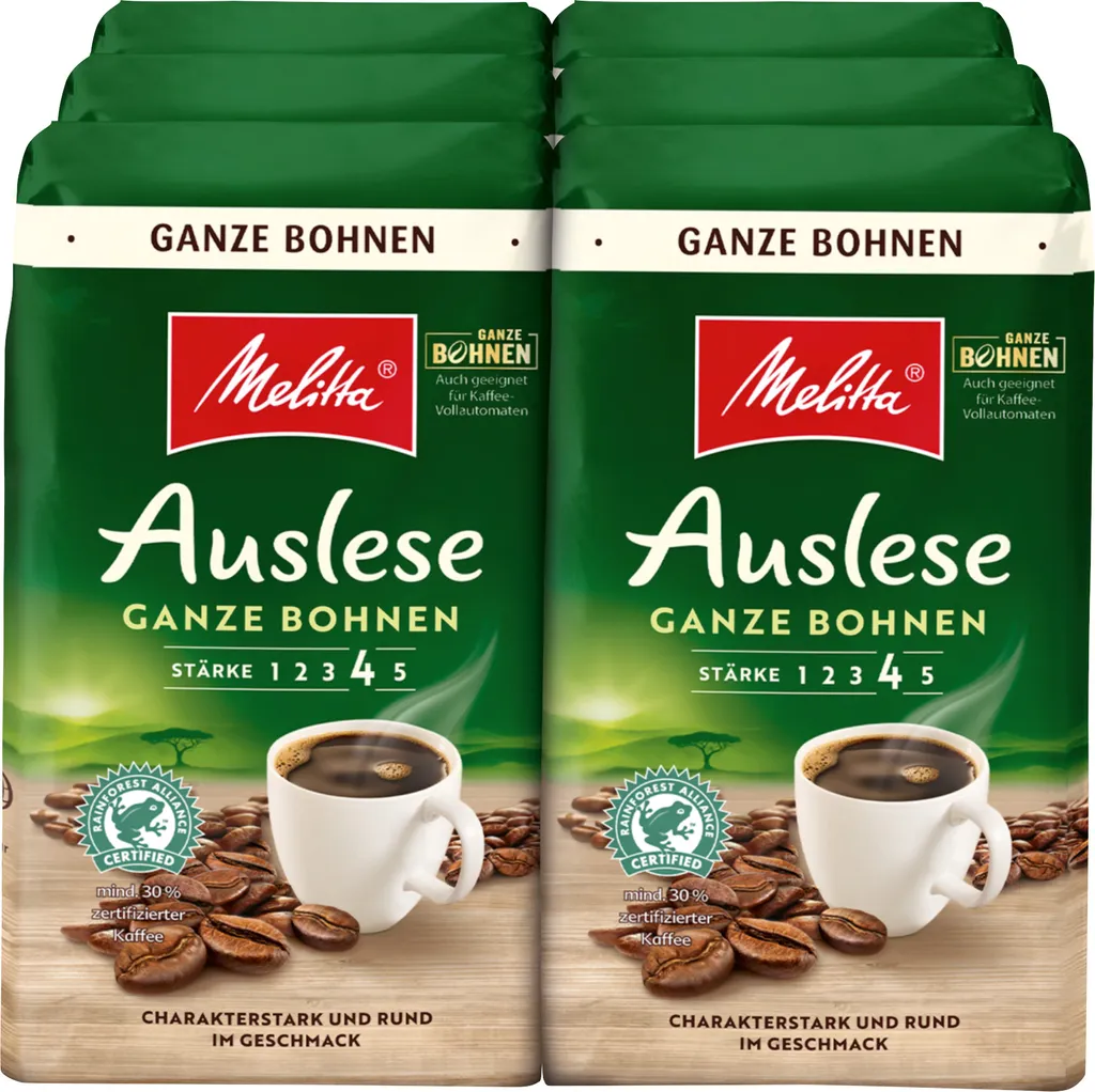 MELITTA Filterkaffee Auslese Klassisch Gemahlener Röstkaffee 6 X 500g Kräftig 1 MELITTA Filterkaffee Auslese Klassisch Gemahlener Röstkaffee 6 X 500g Kräftig