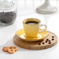 Kaffeeservice Steinzeug, Vancasso BONITA 12 Teiliges Kaffeeset, Cappuccino Tassenset Für 6 Personen, Tassen Und Untertassen -Kaffeegenuss Verkaufsgeschäft 347b48b53a851b888334949a14d759c4